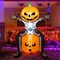 GOOSH Halloween Inflatable 5FT Skull Skeleton Pumpkin Head with Built-in LEDs